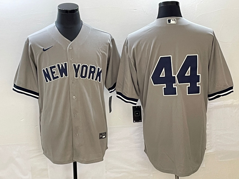 Men's New York Yankees Reggie Jackson Gray Replica Player Name Jersey