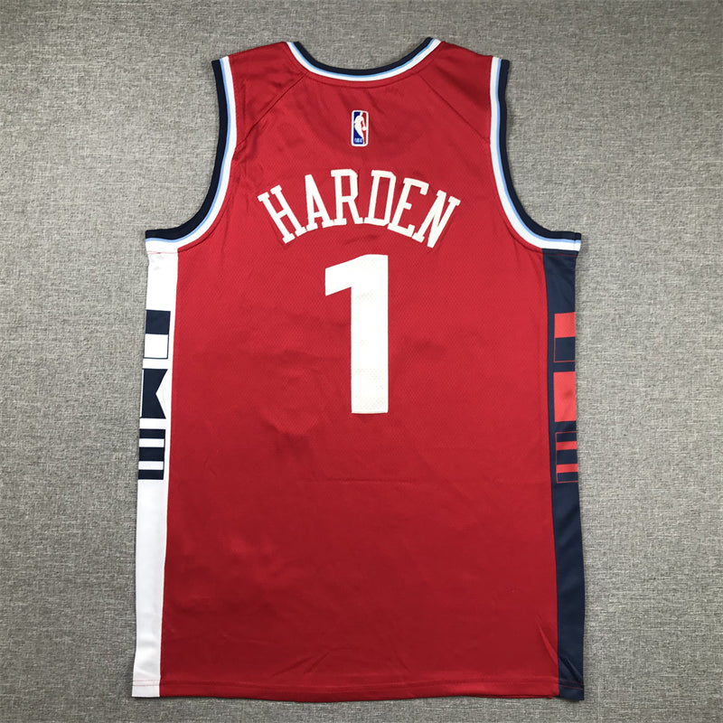 Men's LA Clippers James Harden Red Swingman Player Jersey