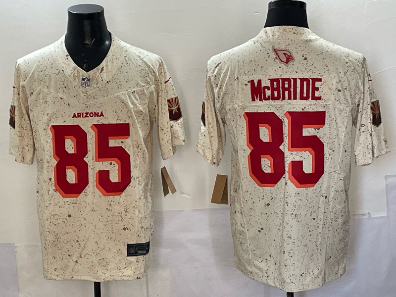 Men's Arizona Cardinals Trey McBride Natural 2025 Rivalries Collection Limited Jersey
