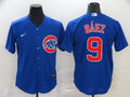 Men's Chicago Cubs Javier Baez Blue Replica Baseball Jersey
