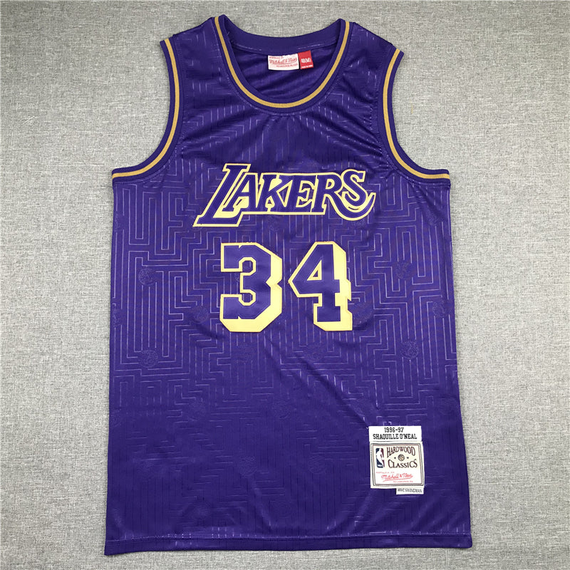 Men's Los Angeles Lakers Shaquille O'Neal Hardwood Classics Swingman Jersey