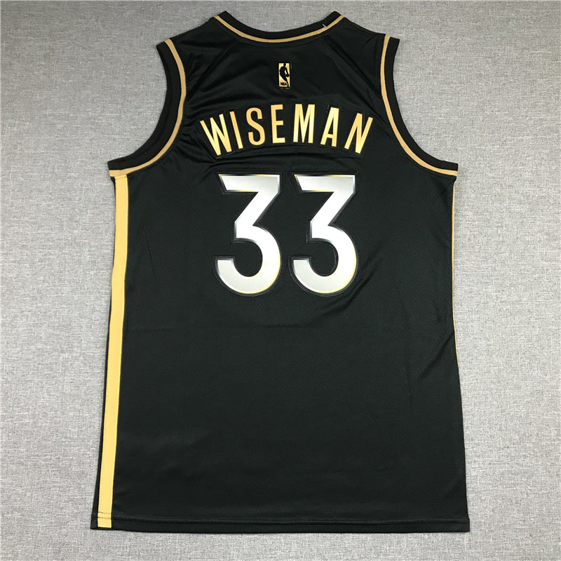Men's Golden State Warriors James Wiseman Black Classic Player Jersey