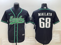 Men's Philadelphia Eagles Jordan Mailata Black Game Jersey Joint Edition