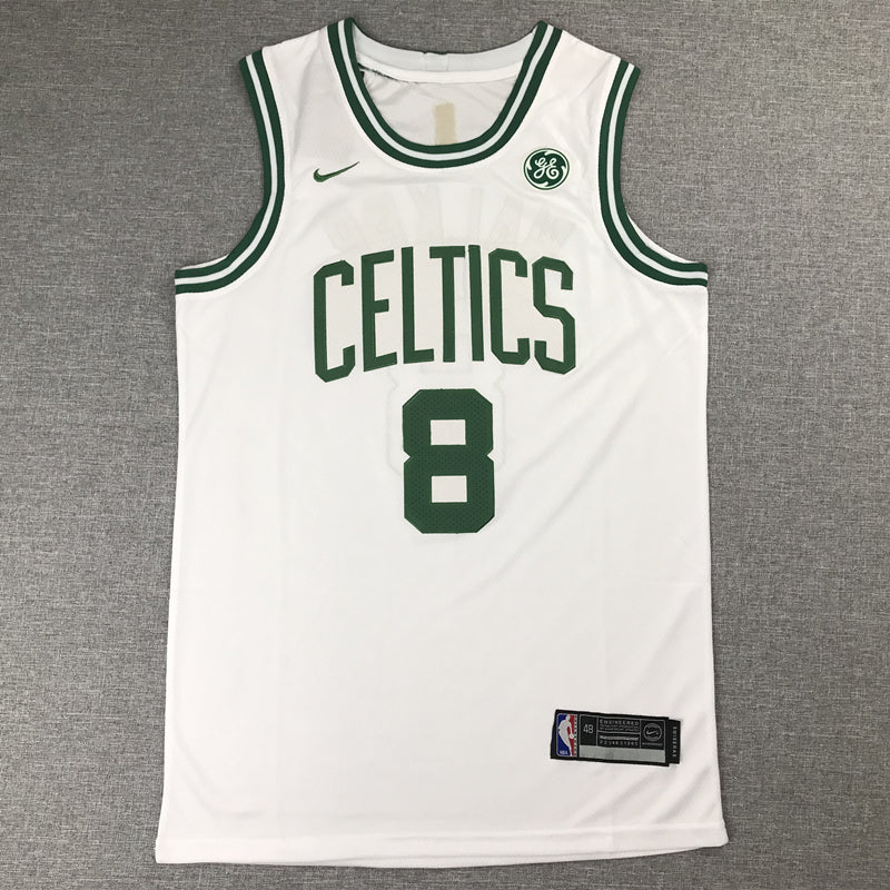 Men's Boston Celtics Kemba Walker NBA White Game Jersey