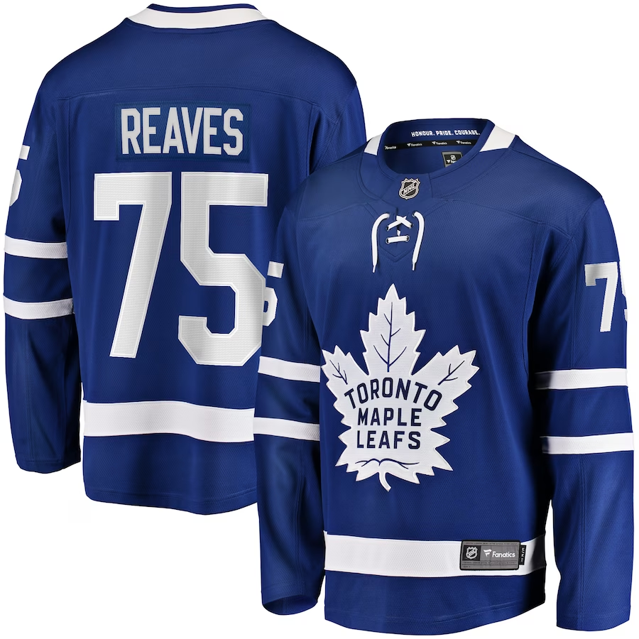 Men's Toronto Maple Leafs Ryan Reaves Blue Player Game Jersey