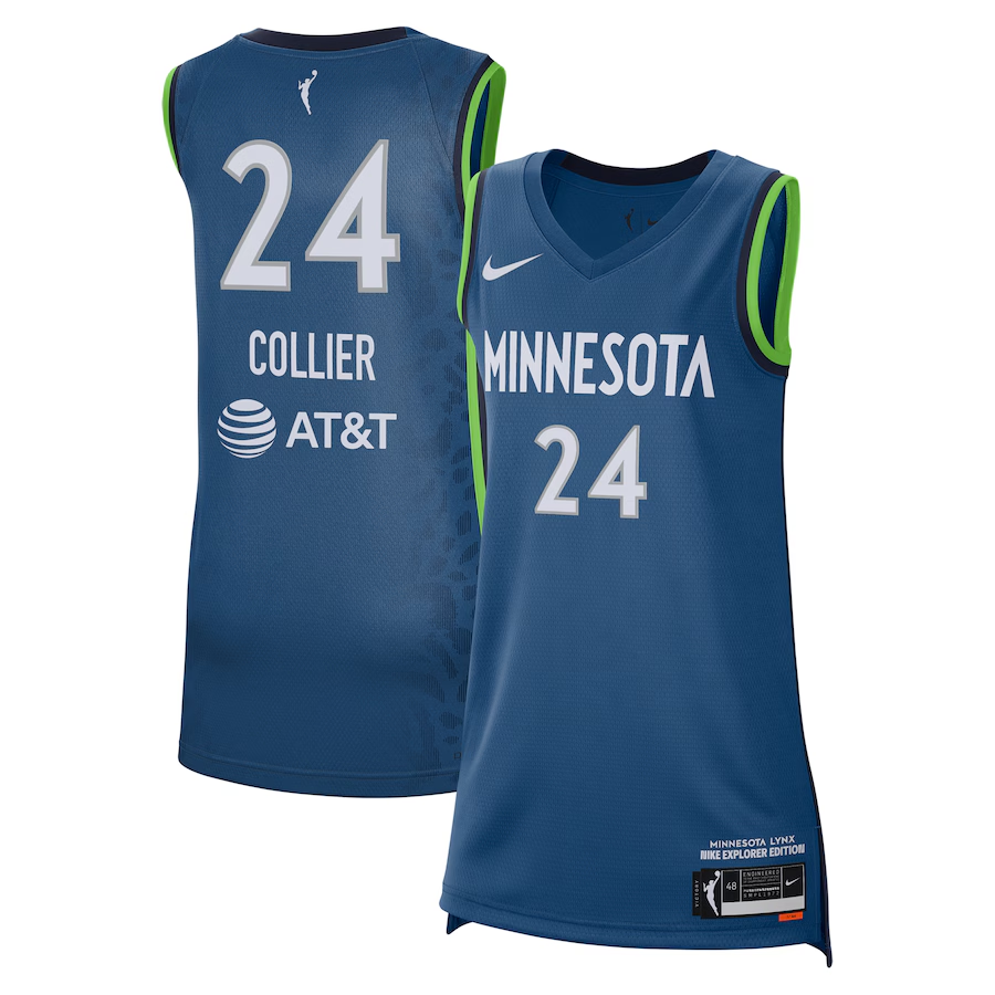 Men's Minnesota Lynx Napheesa Collier Blue Explorer Edition Victory Player Jersey