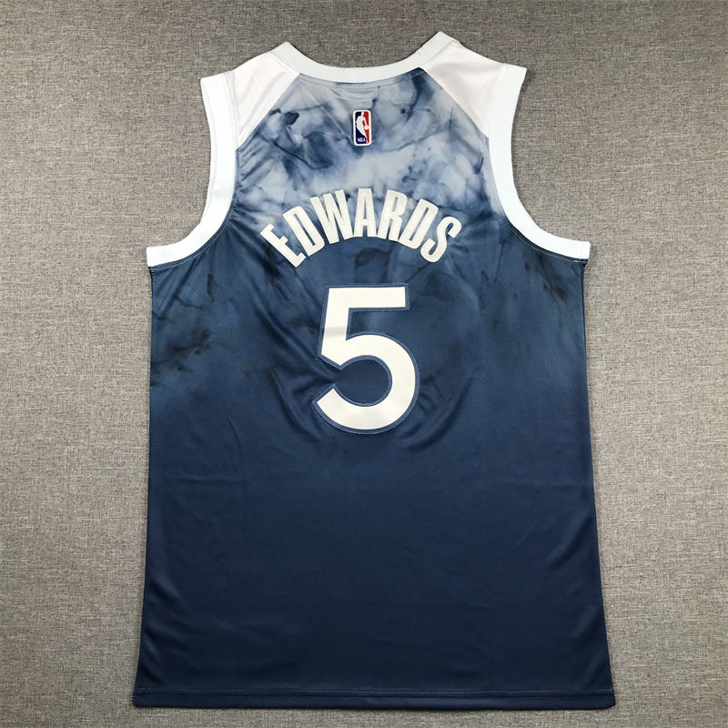 Men's Minnesota Timberwolves Anthony Edwards Blue 2023/24 Swingman Jersey - City Edition