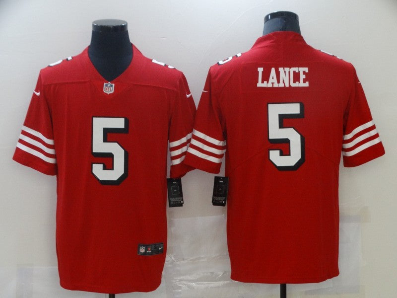 Men's San Francisco 49ers Trey Lance Red Vapor Limited Jersey