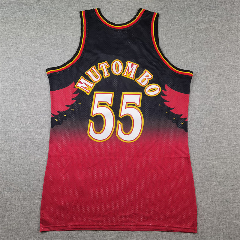 Men's Atlanta Hawks Dikembe Mutombo 1996-97 Hardwood Classics Swingman Jersey