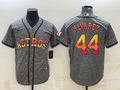 Men's Houston Astros Yordan Alvarez Gray Replica Team Jersey
