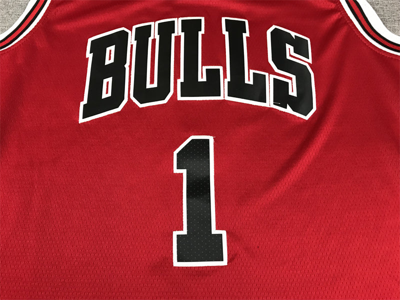 Men's Chicago Bulls Derrick Rose Red Swingman Jersey