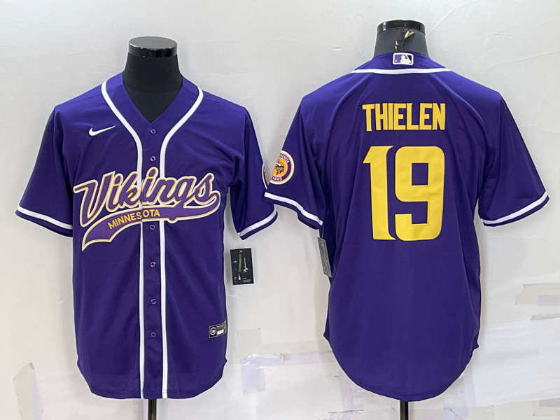 Men's Minnesota Vikings Adam Thielen Purple Player Jersey Joint Edition