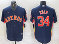 Men's Houston Astros Nolan Ryan Navy Replica Team Jersey
