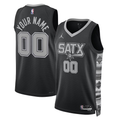 Men's San Antonio Spurs Black 2022/23 Swingman Custom Jersey - Statement Edition