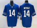 Men's Seattle Seahawks DK Metcalf Royal Throwback Legend Player Jersey
