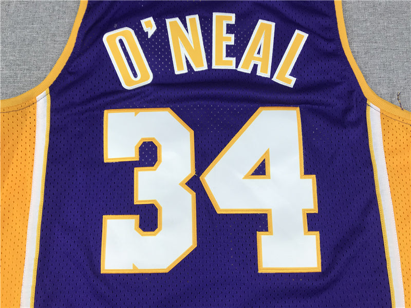 Men's Los Angeles Lakers Shaquille O'Neal Purple 1999-00 Classics Jersey
