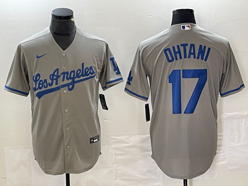 Men's Los Angeles Dodgers Shohei Ohtani Gray Player Game Jersey