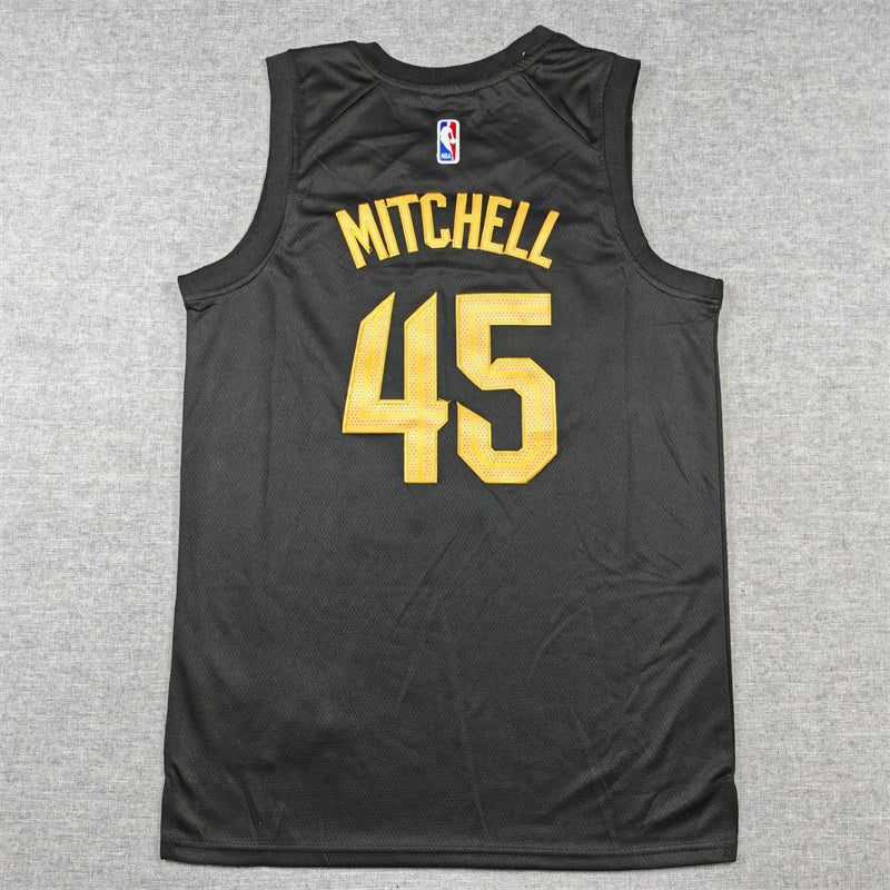 Men's Cleveland Cavaliers Donovan Mitchell Black Swingman Jersey - Statement Edition
