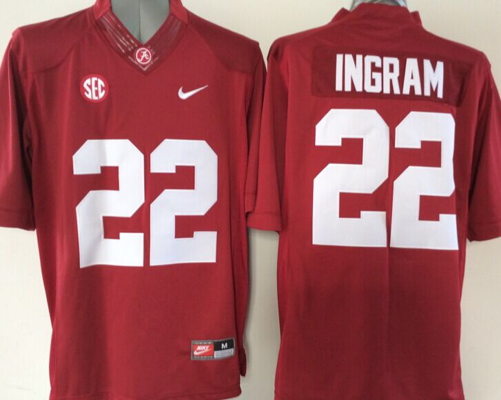 Men's Alabama Crimson Tide Mark Ingram Crimson Player Game Jersey