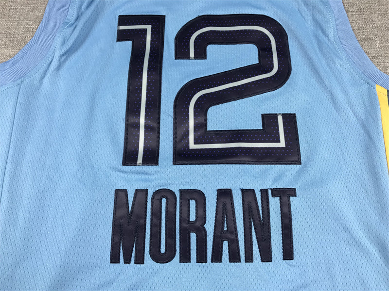 Men's Memphis Grizzlies Ja Morant Light Blue 2022/23 Statement Edition Swingman Jersey