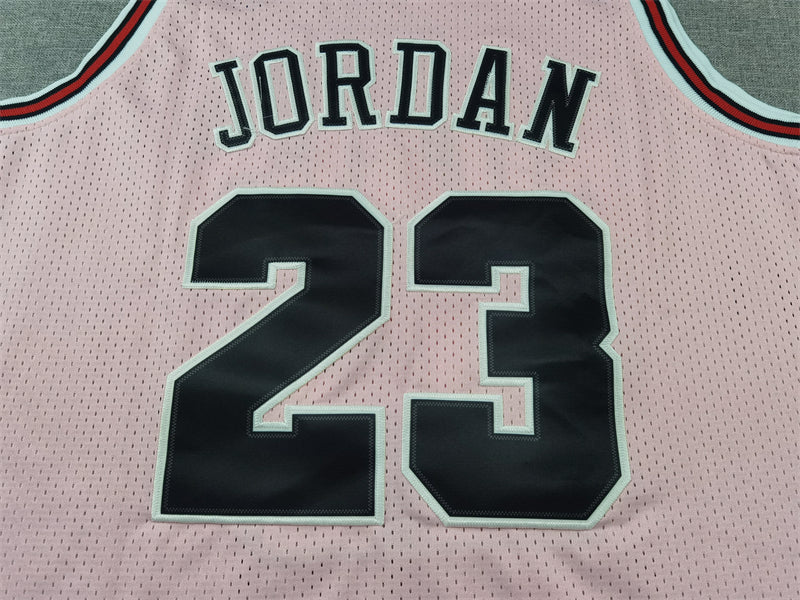 Men's Chicago Bulls Michael Jordan Pink 1997/98 Hardwood Classics Swingman Jersey