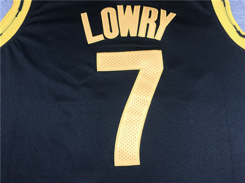 Men's Toronto Raptors Kyle Lowry Black Replica Player Jersey