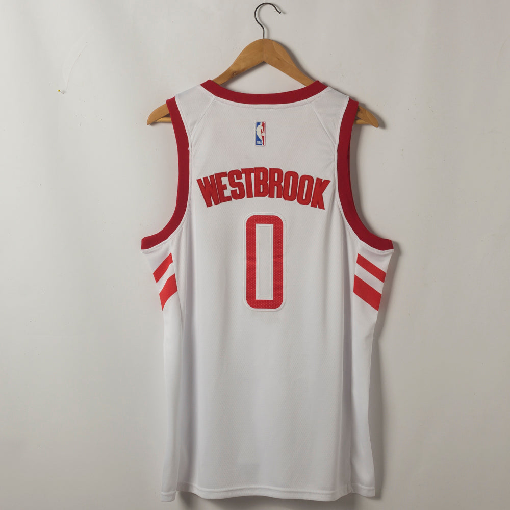 Men's Houston Rockets Russell Westbrook NBA White Classics Swingman Player Jersey