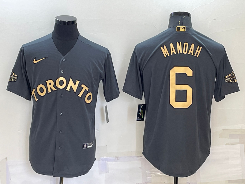 Men's Toronto Blue Jays Alex Manoah Gray Replica Baseball Jersey