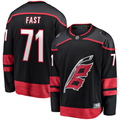 Men's Carolina Hurricanes Jesper Fast Black Home Breakaway Player Jersey