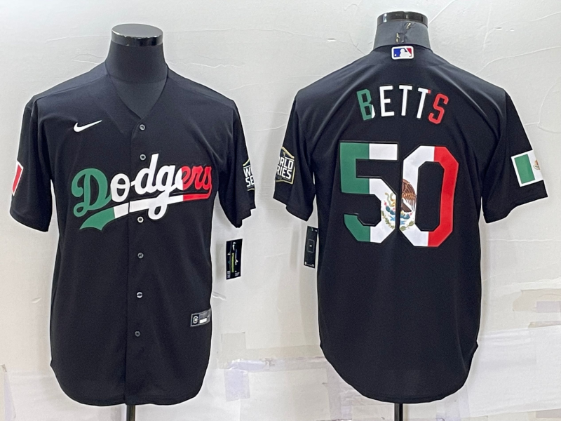 Men's Los Angeles Dodgers Mookie Betts Black Stitched Baseball Jersey