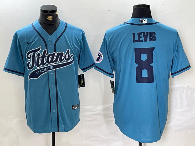 Men's Tennessee Titans Will Levis Blue Player Jersey