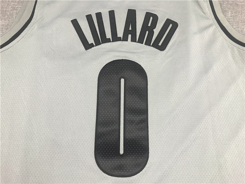 Men's Portland Trail Blazers Damian Lillard NBA Gray Swingman Jersey