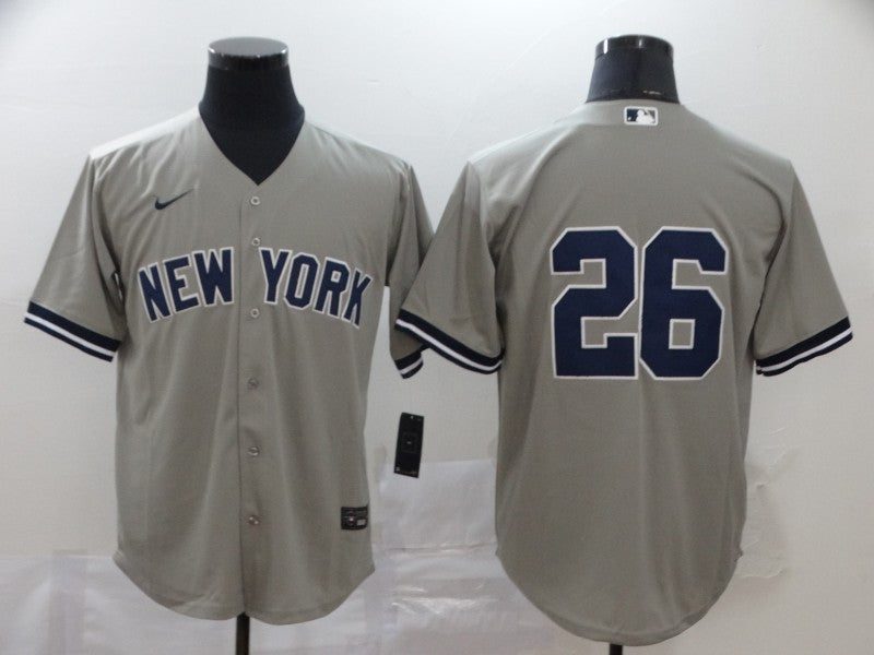 Men's New York Yankees DJ LeMahieu Gray Replica Player Name Jersey