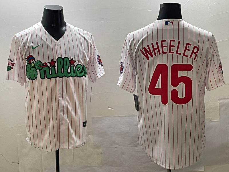 Men's Philadelphia Phillies Zack Wheeler White Replica Team Jersey