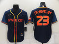 Men's Houston Astros Michael Brantley Navy Space City Jersey