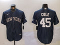 Men's New York Yankees Gerrit Cole Navy Player Jersey