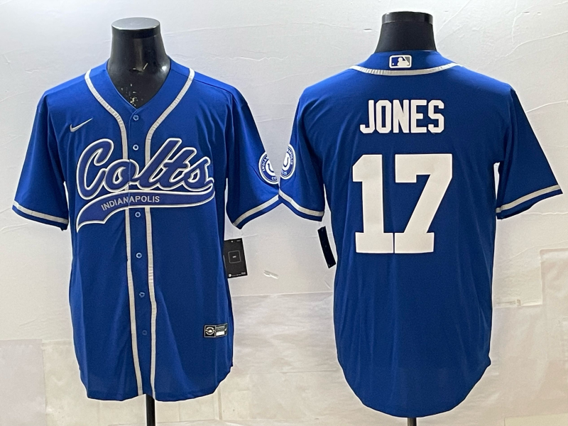 Men's Indianapolis Colts Daniel Jones Royal Player Game Jersey