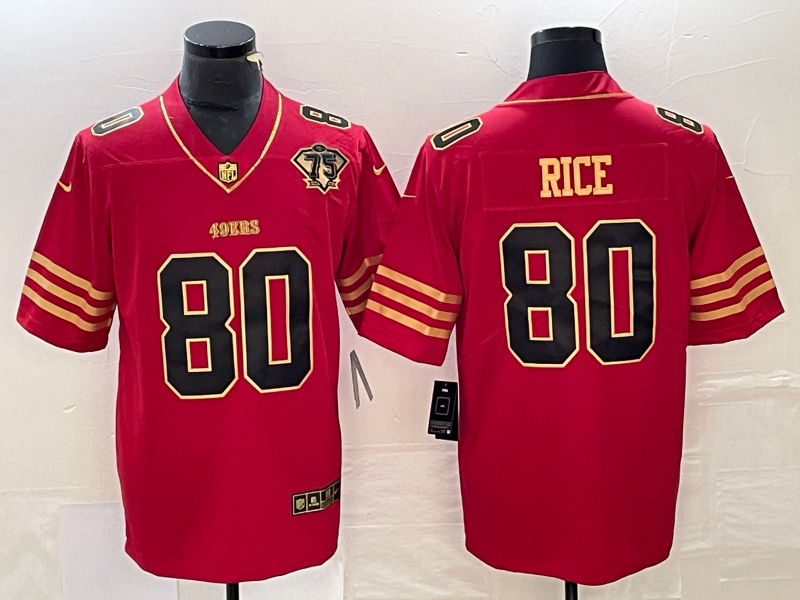 Men's San Francisco 49ers Jerry Rice Scarlet Vapor Elite Retired Player Jersey