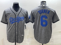 Men's Los Angeles Dodgers Trea Turner Nike Gray Alternate Replica Team Jersey