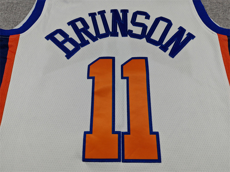 Men's New York Knicks Jalen Brunson White 2025/26 Swingman Jersey - City Edition