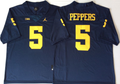 Men's Michigan Wolverines Jabrill Peppers Navy Alumni Player Game Jersey