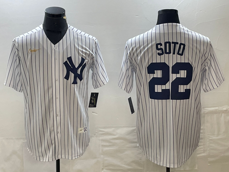 Men's New York Yankees Juan Soto White Home Cooperstown Collection Player Jersey