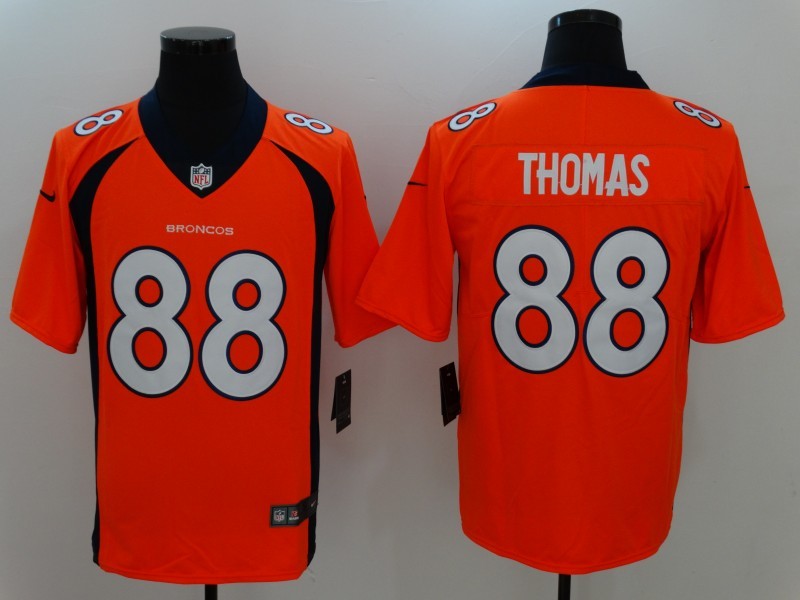 Men's Denver Broncos Demaryius Thomas Orange Game Jersey