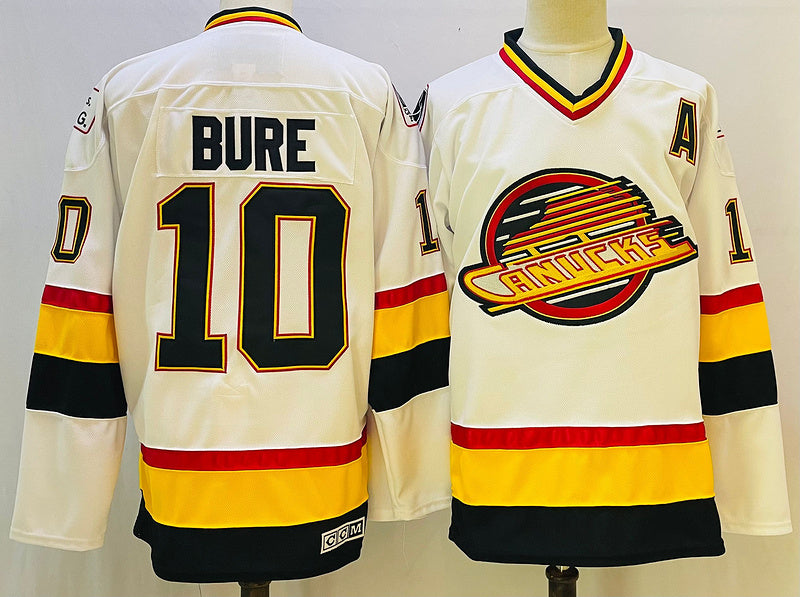 Men's Vancouver Canucks Pavel Bure White Game jersey