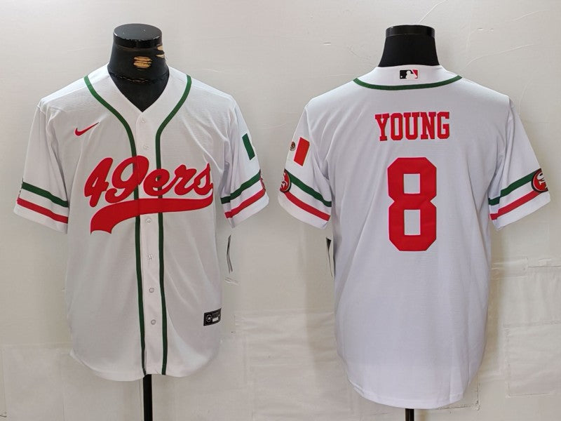 Men's San Francisco 49ers Steve Young White Player Jersey