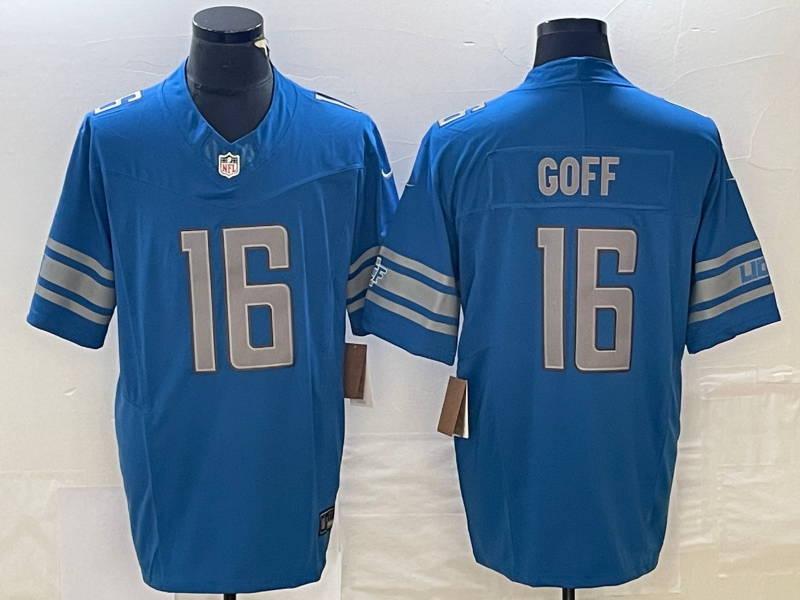 Men's Detroit Lions Jared Goff Blue Vapor Limited Jersey