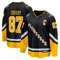 Men's Pittsburgh Penguins Sidney Crosby Fanatics Black Alternate Premium Jersey