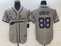 Men's Chicago White Sox Luis Robert Gray Replica Player Jersey Joint Edition