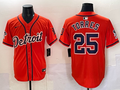 Men's Detroit Tigers Gleyber Torres Orange Limited Player Jersey