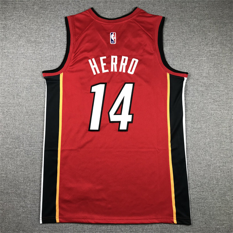 Men's Miami Heat Tyler Herro Red 2022/23 Swingman Jersey - Statement Edition